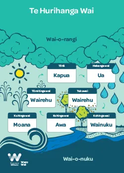 WP_Water Challenge_Te Hurihanga Wai_The water cycle Poster_TN_250 x 350px_Te Reo